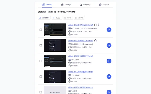 ดาวน์โหลด Instant Tab Recorder ล่าสุด – บันทึกหน้าจอ Chrome ใช้งานง่ายฟรี - Screenshot 2