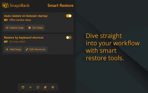 ดาวน์โหลด SnapzBack Layout Manager – จัดระเบียบหน้าต่าง Chrome ฟรี - Screenshot 3