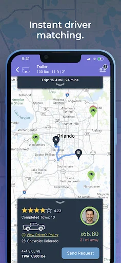 ดาวน์โหลด Drive & Tow ล่าสุด – บริการขนย้ายของด้วยรถกระบะ ฟรี - Screenshot 4