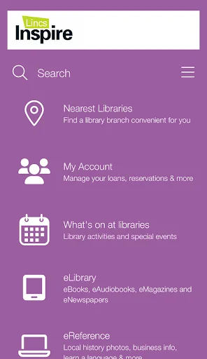 ดาวน์โหลดแอป Lincs Inspire Libraries ล่าสุด – จัดการห้องสมุดบนมือถือฟรี - Screenshot 1