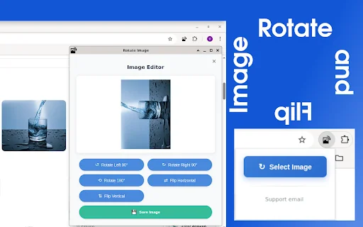 ดาวน์โหลด Rotate Image – หมุนและกลับด้านรูปภาพบน Chrome ง่ายๆ - Screenshot 1