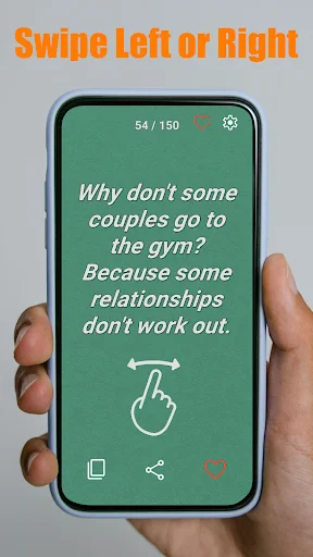ดาวน์โหลด Funny Jokes: Swipe & Laugh ล่าสุด – รวมมุกตลกฮาๆ ฟรี! - Screenshot 2