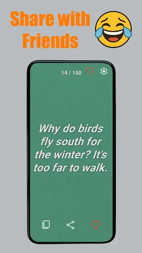 ดาวน์โหลด Funny Jokes: Swipe & Laugh ล่าสุด – รวมมุกตลกฮาๆ ฟรี! - Screenshot 4
