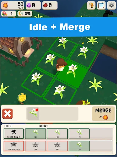 ดาวน์โหลด Bloom & Cinder: Merge Garden ล่าสุด – เกมผ่อนคลาย เล่นออฟไลน์ได้ - Screenshot 13
