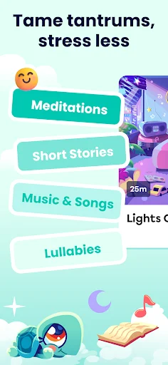 ดาวน์โหลด Moshi Kids: แอปช่วยลูกน้อยนอนหลับและผ่อนคลาย – ฟังนิทานและเพลงกล่อมเด็ก - Screenshot 3