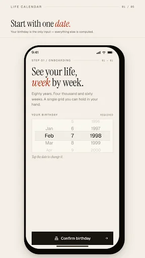 ดาวน์โหลด Life Calendar ล่าสุด – จัดการชีวิตรายสัปดาห์ฟรี - Screenshot 1