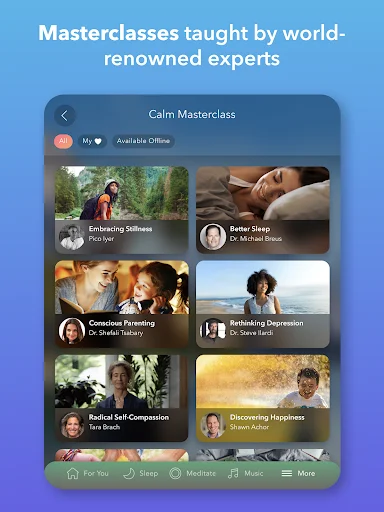 ดาวน์โหลด Calm แอปช่วยนอนหลับและทำสมาธิยอดนิยม – ผ่อนคลายความเครียดได้ทุกวัน - Screenshot 14