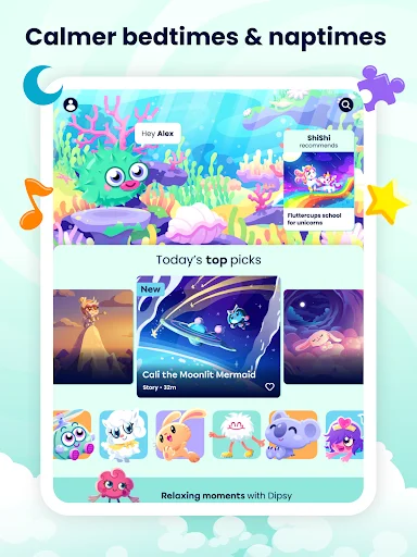 ดาวน์โหลด Moshi Kids: แอปช่วยลูกน้อยนอนหลับและผ่อนคลาย – ฟังนิทานและเพลงกล่อมเด็ก - Screenshot 9