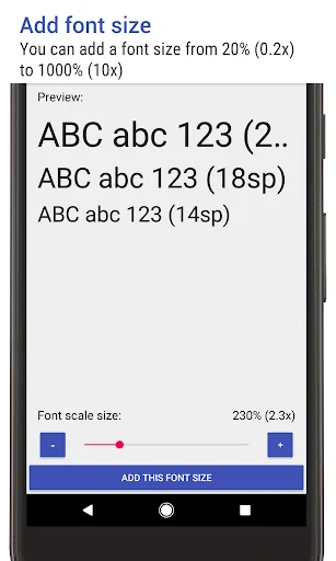 ดาวน์โหลด Big Font ล่าสุด – ปรับขนาดตัวอักษรให้ใหญ่ขึ้น ง่ายต่อการอ่านฟรี - Screenshot 6