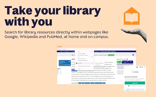 ดาวน์โหลด Lean Library ฟรี – เครื่องมือช่วยวิจัยและเข้าถึงบทความวิชาการ - Screenshot 1