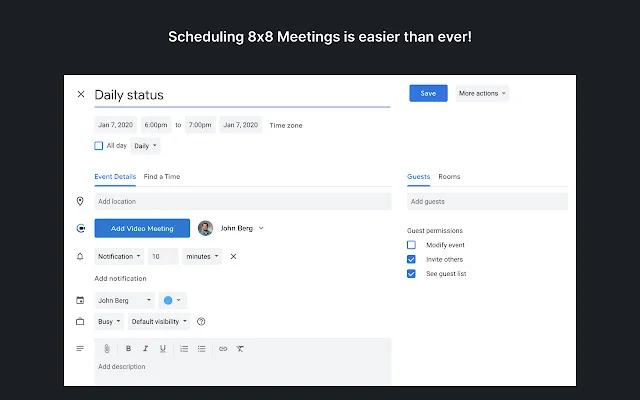 ดาวน์โหลด 8×8 Meet สำหรับ Google Chrome – ประชุมออนไลน์ง่ายๆ ได้ทุกที่ - Screenshot 1