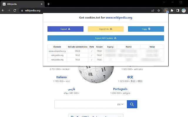 ดาวน์โหลด Get cookies.txt ล่าสุด – ส่งออกคุกกี้ Netscape ฟรี - Screenshot 2