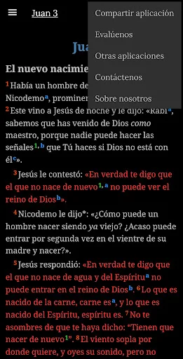 ดาวน์โหลด NBLA-Nueva Biblia d/L Américas ล่าสุด – แอปพระคัมภีร์ภาษาสเปนฟรี - Screenshot 8