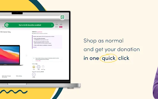 ดาวน์โหลด easyfundraising Donation Reminder ฟรี – บริจาคได้ง่ายๆ ขณะช้อปออนไลน์ - Screenshot 2