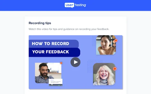ดาวน์โหลด UserTesting Browser Recorder Extension ล่าสุด – สร้างรายได้จากการทดสอบเว็บไซต์ฟรี - Screenshot 1