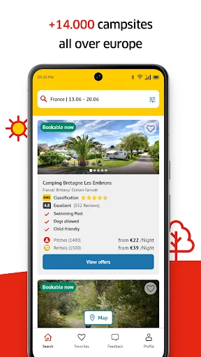 ดาวน์โหลด PiNCAMP Camping by ADAC ล่าสุด – ค้นหาและจองจุดกางเต็นท์ที่ดีที่สุด - Screenshot 2
