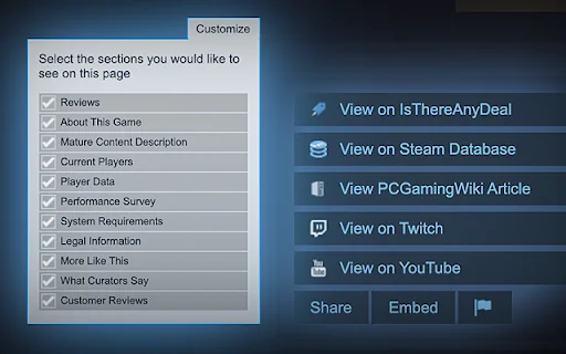 ดาวน์โหลด Augmented Steam ล่าสุด – ตัวช่วยเปรียบเทียบราคาเกม Steam - Screenshot 2