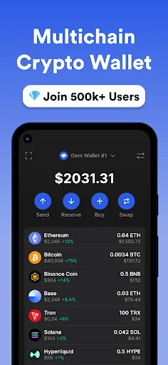 ดาวน์โหลด Gem Wallet ล่าสุด – กระเป๋าเงินคริปโตที่ปลอดภัยและใช้งานง่าย - Screenshot 4
