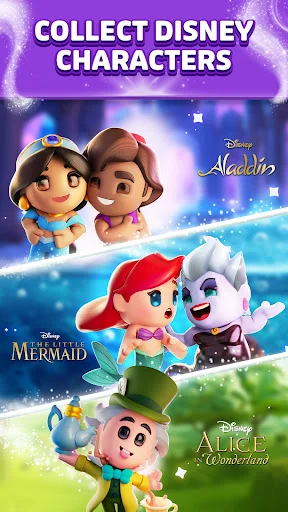 ดาวน์โหลด Disney Magic Match 3D ล่าสุด – เกมพัซเซิลดิสนีย์สุดสนุก ฟรี - Screenshot 3