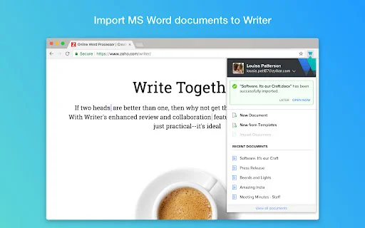 ดาวน์โหลด Writer Extension ล่าสุด – ตัวช่วยจัดการเอกสารฟรี - Screenshot 3
