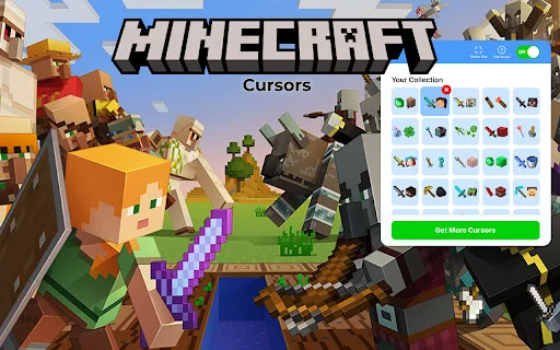 Minecraft Cursors ดาวน์โหลดฟรี – เปลี่ยนเคอร์เซอร์เมาส์สไตล์เกม Minecraft - Screenshot 1