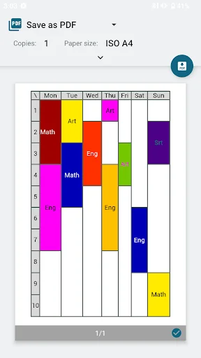 ดาวน์โหลด TimeTable Spread ล่าสุด – จัดตารางเรียนง่ายๆ ฟรี - Screenshot 2