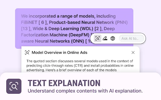 Moonlight: AI ช่วยสรุปและแปลงานวิจัย – ดาวน์โหลดฟรีบน Chrome - Screenshot 1
