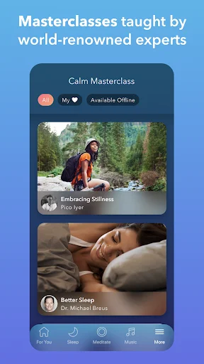 ดาวน์โหลด Calm แอปช่วยนอนหลับและทำสมาธิยอดนิยม – ผ่อนคลายความเครียดได้ทุกวัน - Screenshot 7