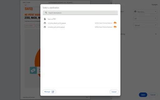 ดาวน์โหลด SAFEQ Cloud สำหรับ Chrome – พิมพ์งานสะดวกบน Chromebook - Screenshot 4