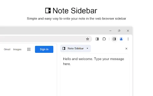 ดาวน์โหลด Note Sidebar ส่วนขยายจดบันทึกยอดนิยม บันทึกข้อมูลได้ทันทีบนเบราว์เซอร์ - Screenshot 1