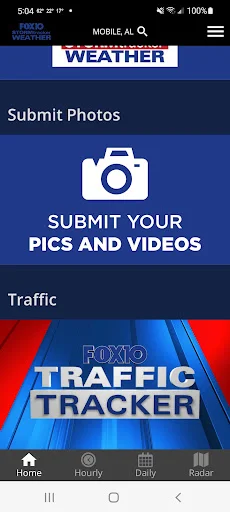 ดาวน์โหลด FOX10 Weather Mobile Alabama ล่าสุด – พยากรณ์อากาศแม่นยำฟรี - Screenshot 6