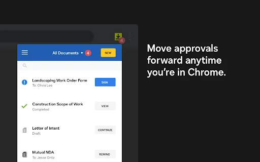 ดาวน์โหลด Docusign eSignature สำหรับ Chrome – เซ็นเอกสารออนไลน์ฟรี - Screenshot 2