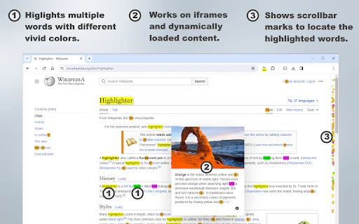 Multi Find: ค้นหาและไฮไลท์คำบนหน้าเว็บหลายคำพร้อมกัน – ดาวน์โหลดฟรี - Screenshot 1
