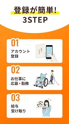 ดาวน์โหลด Kaiteku แอปหางานพาร์ทไทม์สำหรับพยาบาลและผู้ดูแล รับเงินไวใน 1 นาที - Screenshot 3