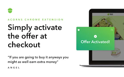 ดาวน์โหลด Acorns Earn Chrome Extension – รับเงินลงทุนโบนัสอัตโนมัติ - Screenshot 3