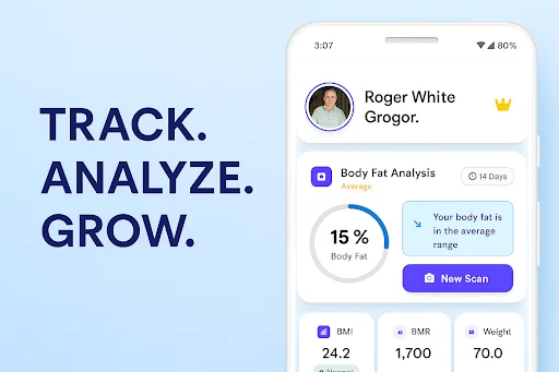 ดาวน์โหลด Formfy: AI Body Fat Scanner ล่าสุด – วัดไขมันและดูแลสุขภาพด้วย AI ฟรี - Screenshot 14