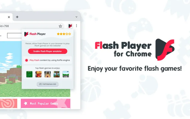 ดาวน์โหลด Flash Player for Chrome ล่าสุด – เล่นเกม Flash ฟรีบนเว็บ - Screenshot 1