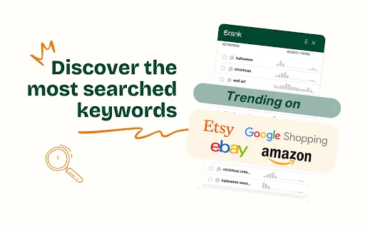 eRank – ตัวช่วยวิเคราะห์ SEO สำหรับร้านค้าออนไลน์และ Etsy - Screenshot 4