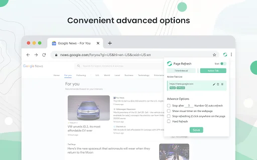 ดาวน์โหลด Auto Refresh & Page Monitor ล่าสุด – รีเฟรชหน้าเว็บอัตโนมัติฟรี - Screenshot 3