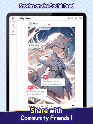 ดาวน์โหลด Dobby Canvas ล่าสุด – สร้างรูปภาพ AI และอนิเมะฟรี - Screenshot 12