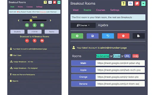 Google Meet Breakout โดย Robert Hudek – จัดการห้องเรียนออนไลน์ฟรี - Screenshot 1