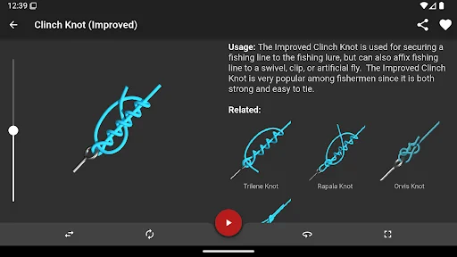 ดาวน์โหลด Knots 3D ล่าสุด – เรียนรู้วิธีผูกเงื่อนกว่า 220 แบบในรูปแบบ 3D - Screenshot 15