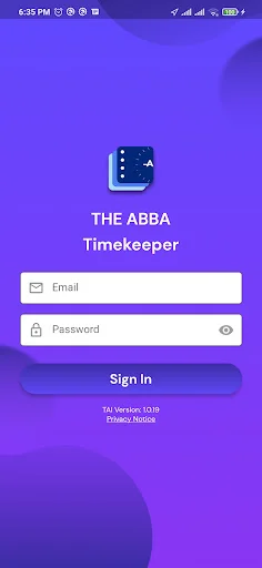 ดาวน์โหลด THE ABBA Timekeeper เวอร์ชันล่าสุด – จัดการเวลาทำงานฟรี - Screenshot 1