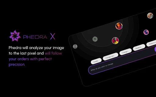 ดาวน์โหลด Phedra X ล่าสุด – แก้ไขรูปภาพด้วย AI ง่ายๆ บนเบราว์เซอร์ - Screenshot 1
