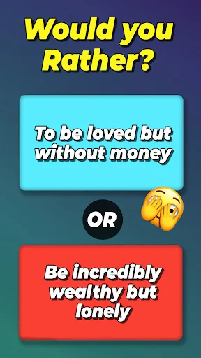 ดาวน์โหลด Would You Rather? Extreme ล่าสุด – เกมคำถามสุดป่วนฟรี - Screenshot 1