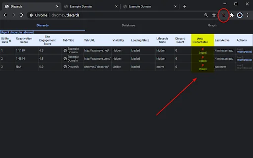 ดาวน์โหลด Disable automatic tab discarding ล่าสุด – หยุด Chrome รีโหลดแท็บฟรี - Screenshot 1