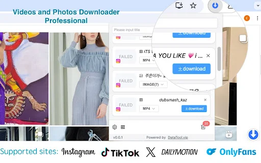 DataTool-Video Downloader: ดาวน์โหลดวิดีโอ TikTok และภาพคมชัดระดับ HD - Screenshot 2