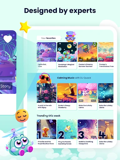 ดาวน์โหลด Moshi Kids: แอปช่วยลูกน้อยนอนหลับและผ่อนคลาย – ฟังนิทานและเพลงกล่อมเด็ก - Screenshot 12