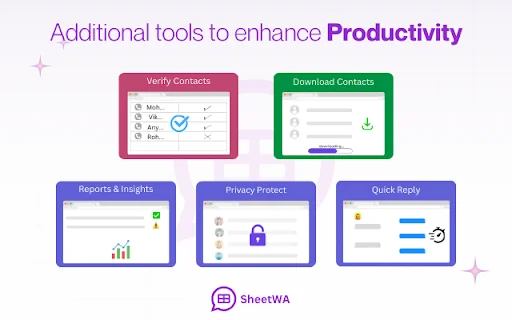 ดาวน์โหลด SheetWA ล่าสุด – ส่งข้อความ WhatsApp จำนวนมากจาก Google Sheets ฟรี - Screenshot 3
