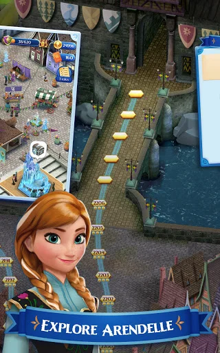 ดาวน์โหลด Disney Frozen Free Fall เกมพัซเซิลสุดสนุก ล่าสุดฟรี - Screenshot 4